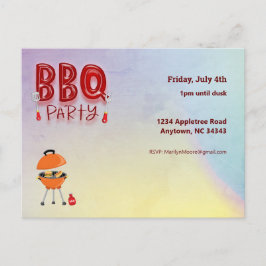 Invitación al Personalizable BBQ de verano