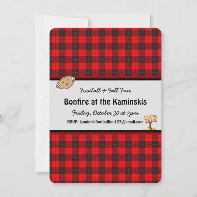 Invitación al Personalizable de la hoguera de la f (Anverso)