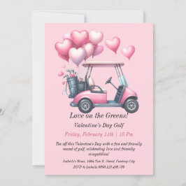 Invitación al personalizable San Valentín Golf