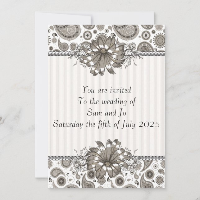 Invitación al Personalizable semiformal (Anverso)