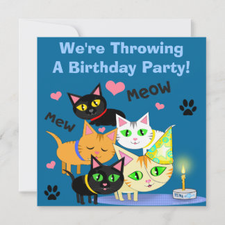 Invitación al Personalizado del pastel de cumpleañ