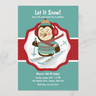 Invitación al pingüino al esquí