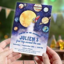 Invitación al Planeta Espacial de la Primera Fiest