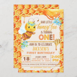 Invitación al primer cumpleaños - Chica