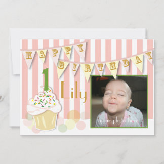 Invitación al primer cumpleaños - Chica