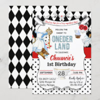 Invitación al Primer Cumpleaños de Alicia en el Pa