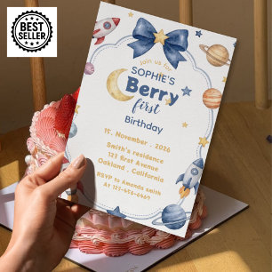 Invitación al primer cumpleaños de Berry