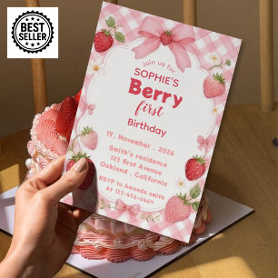 Invitación al primer cumpleaños de Berry