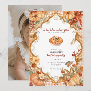Invitación al Primer Cumpleaños de Cutie Pie