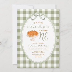 Invitación al Primer Cumpleaños de Cutie Pie   Ver