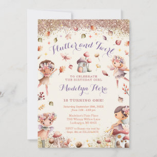 Invitación al primer cumpleaños de Fall Fairy - BK