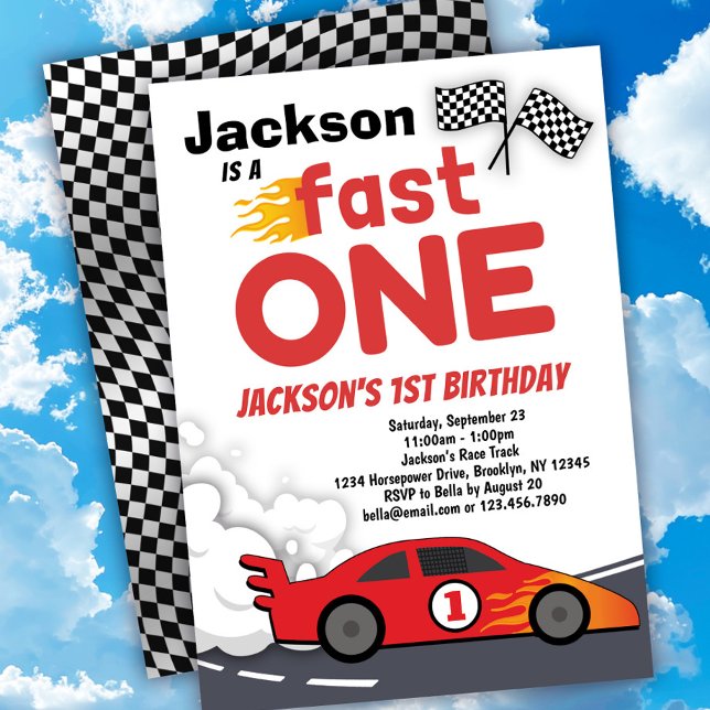 Invitación al primer cumpleaños de Fast ONE Race C (Subido por el creador)
