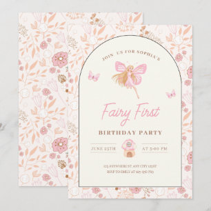 Invitación al Primer Cumpleaños de Hada, Cumpleaño