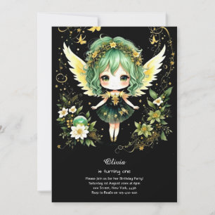 Invitación al primer cumpleaños de hadas