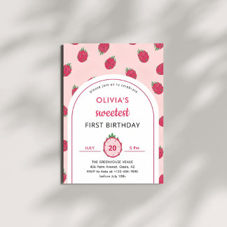 Invitación al Primer Cumpleaños de la Dulce Fruta 