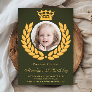 Invitación al primer cumpleaños de la princesa her