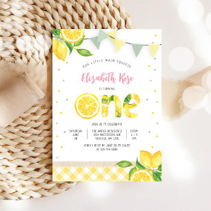 Invitación al Primer Cumpleaños de Limón