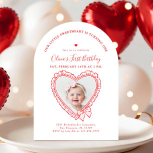 Invitación al primer cumpleaños de Little Sweethea