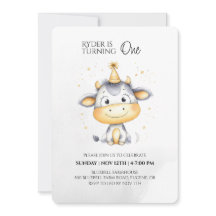 Invitación al primer cumpleaños de los animales de