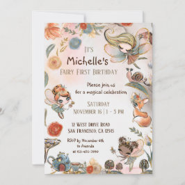 Invitación al primer cumpleaños de los hatos fores