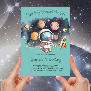 Invitación al primer cumpleaños de Planetas del Es