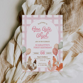 Invitación al Primer Cumpleaños de Pollo