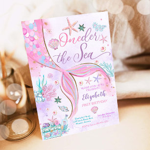 Invitación al Primer Cumpleaños de Sirena