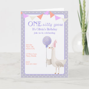 Invitación al Primer Cumpleaños de UN Ganso Tonto