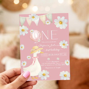 Invitación al Primer Cumpleaños de UN Ganso Tonto