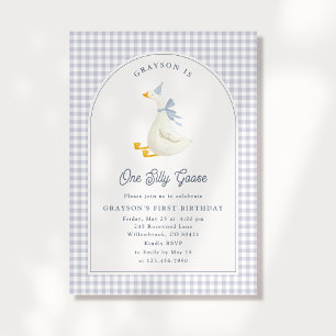 Invitación al Primer Cumpleaños de Un Niño Ganso T
