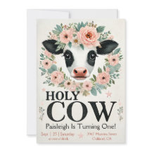Invitación al Primer Cumpleaños de Vaca Sagrada