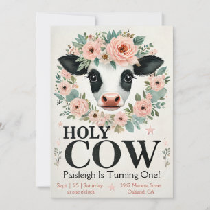 Invitación al Primer Cumpleaños de Vaca Sagrada