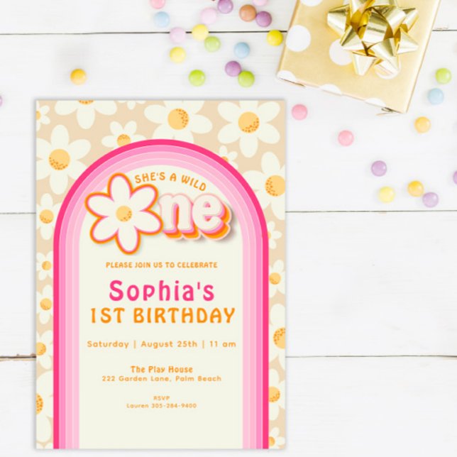 Invitación al primer cumpleaños de Wild One Boho D (Subido por el creador)