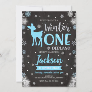 Invitación al primer cumpleaños de Winter ONEderla