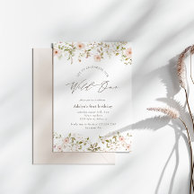 Invitación al primer cumpleaños del bebé Rosa salv