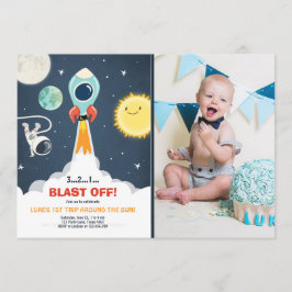 Invitación al primer cumpleaños del niño de un bar