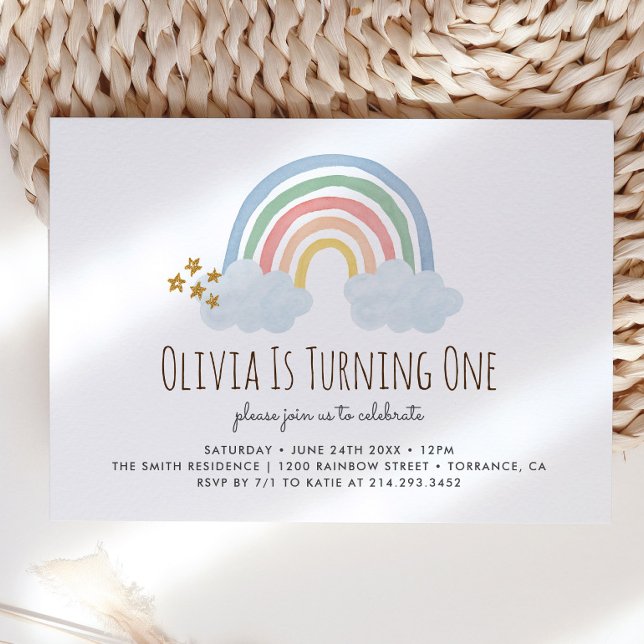 Invitación al primer cumpleaños del Pastel Pastel  (Subido por el creador)