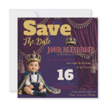 Invitación al Primer Cumpleaños del pequeño Rey