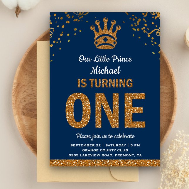 Invitación al primer cumpleaños del Príncipe Real  (Subido por el creador)