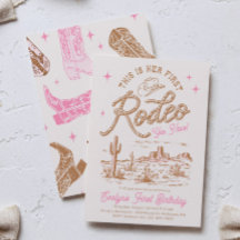 Invitación al primer rodeo rosa