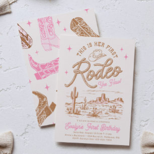Invitación al primer rodeo rosa