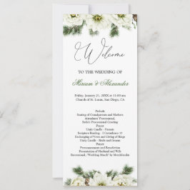 Invitación al programa de casamiento de Rosa de in