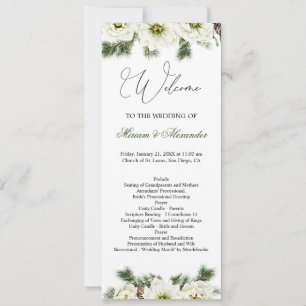 Invitación al programa de casamiento de Rosa de in