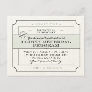 Invitación al programa de referencia de cliente
