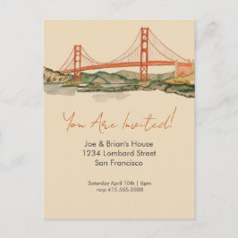 Invitación al puente Golden Gate de San Francisco