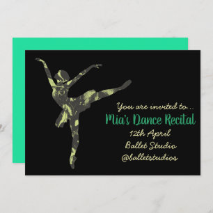 Invitación al recital de ballet de baile