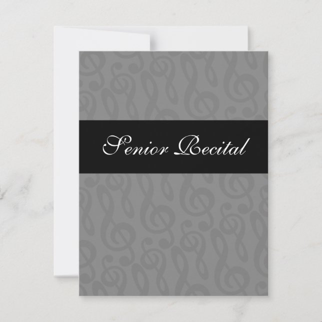 Invitación al Recital de Música Senior (Anverso)