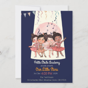 Invitación al Recital de Tiny Dancers - Estudio Pe