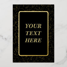 Invitación al Relieve metalizado