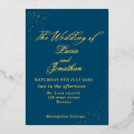 Invitación al Relieve metalizado